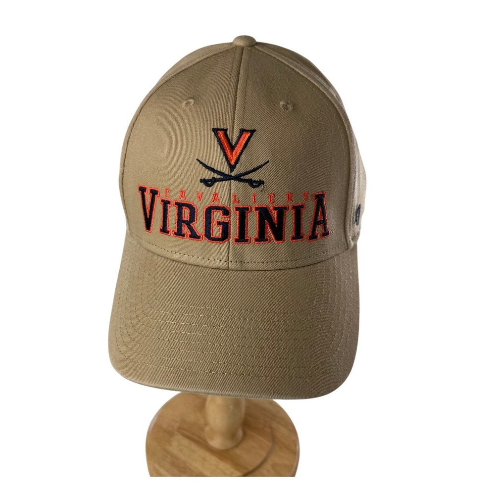 47 Brand Virginia Cavaliers Hat Khaki Tan Adjustable Strapback NCAA
